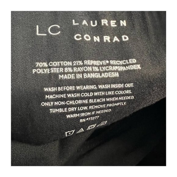 LC Lauren Conrad Womens Black High Rise Curvy Barely Bootcut Jeans Sz 8 NWT - Picture 5 of 8